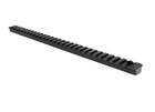 12" Long Uncut Picatinny Weaver Blank Accessory Rail 0.48" Thick, Black Aluminum