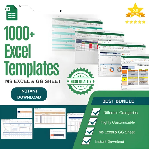 999+ Excel Spreadsheet Templates | Business Data Sheet Bundle | Excel templates