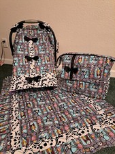 BABY CAR SEAT CANOPY, blanket DIAPER BAG in Nightmare Before Christmas and more