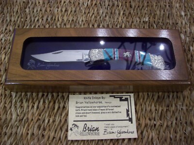 Rare #4 of 5 / CUSTOM BUCK KNIFE 110 By ''Brian Yellowhorse'' / NOS MINT 2011