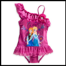  Disney Store Anna and Elsa Swimsuit for Girls - Size 3 - New