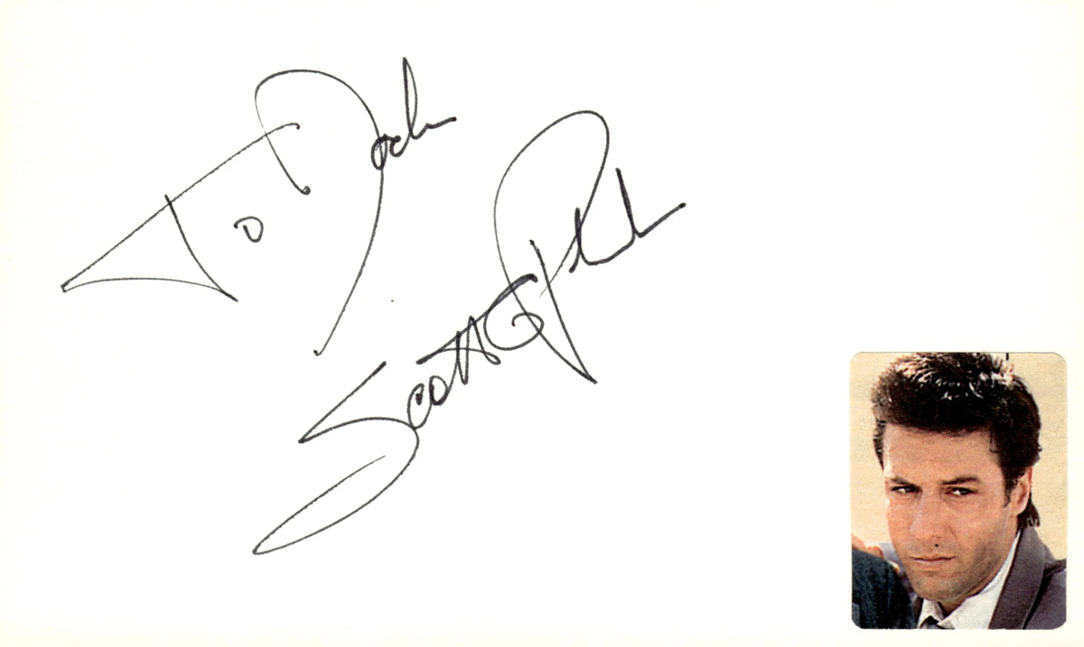 Scott Plank Signed Auto 3x5 Index Card Holes | eBay