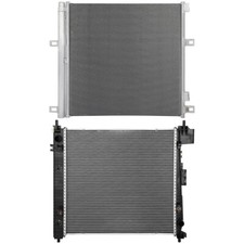 Aluminum Radiator & AC Condenser Cooling For 2017-2021 Cadillac XT5 & GMC Acadia