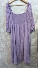 Lilac Purple Ruched Off The Shoulder Dress Plus Size 2X 3X Stretchy
