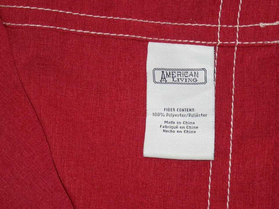 (1) Par de cortinas de bolsillo American Living Rod ~ Borgoña ~ 43" W X 84" L cada panel Foto 3 de 3