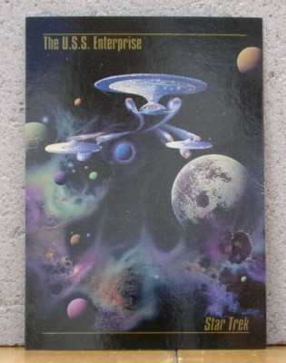 AWESOME STAR TREK PORTRAIT ART TRADING CARD THE U.S.S ENTERPRISE - 3 VERSIONS