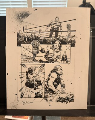 WWE Summer Slam Special 2017, Original Published Art, Undertaker, Mankind