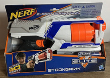 NERF STRONGARM N-STRIKE ELITE 6-DART SLAM FIRE GUN. NEW Fires To 90 Ft