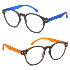 Round Vintage Fashion Slim Optical Frame Glasses Rectangular Eyeglasses Unisex