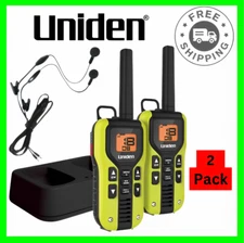 Walkie Talkie Radio Set Uniden Two-Way Waterproof Long Range Rechargeable NOAA