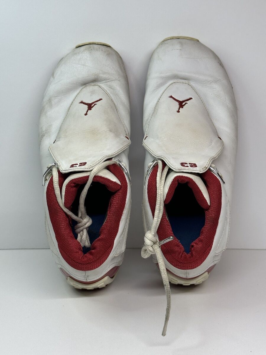 Air Jordan 18 OG White Red Retro 2003 Sneaker Shoe 305869 Air Jordan 18 OG White Red Retro 2003 Sneaker Shoe 305869