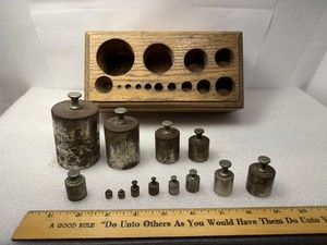 Antique Apothecary Pharmacy Scale Weights