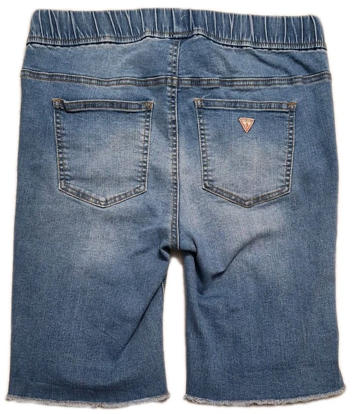 GUESS SzM искусственно состаренный джинсовой ткани Med синий Jean середины подъема Бермуды отрезной тянуть на шорты - Изображение 3 из 4