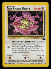 Pokemon Card - Team Rockets Meowth WOTC Black...