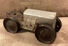 Vintage Louis Marx Wind Up Tractor With Key Tin/ Aluminum WORKS! 8”