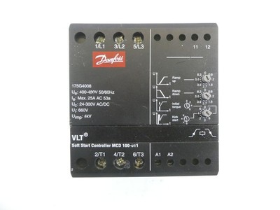 DANFOSS SOFT START CONTROLLER SANFTSTARTER, SANFTANLAUF, MCD 100-011, 175G4008