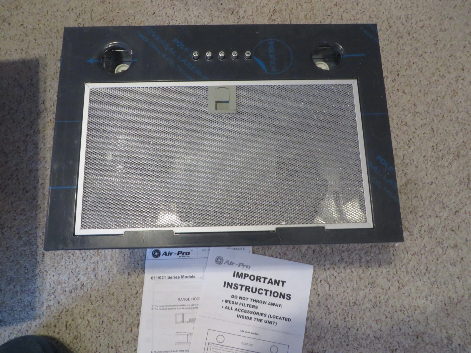 Air-Pro 9408234 350 CFM Power Unit Range Hood Stainless Steel 021SUS
Opens in a new window or tab