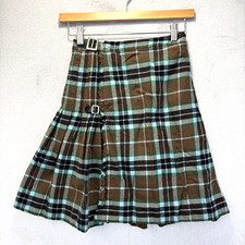 The Scotch House Thompson Hunting Tartan Plaid Wool Kilt Skirt Size 20 Buckle