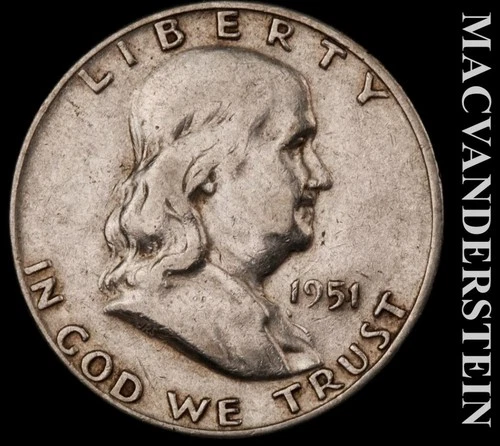 1951-D Franklin Half Dollar — photo from the most recent tracked eBay sale