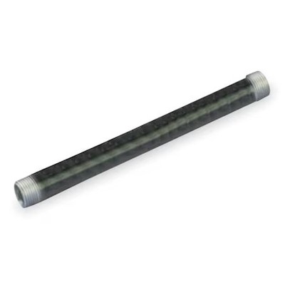 1-1/2'' Mnpt X 18'' Tbe Black Pipe Sch 40, 587-180