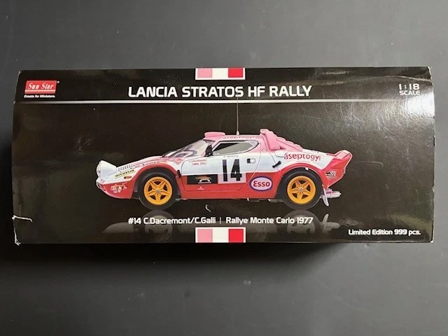 StarLANCIA STRATOSHF RALLY1/18#14 C.Dacremont/C.Galli Rally Montecarlo 1977 - Immagine 4 di 4