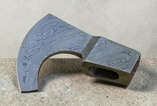 CUSTOM MADE HAND FORGED DAMASCUS STEEL AXE HEAD HATCHET VIKING TOMAHAWK 934