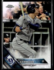 2016 Topps Chrome #105 Kevin Kiermaier Refractor Baseball Card 0603L