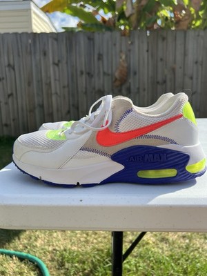 Nike Air Max Excee White Indigo Burst Volt Bright Crimson Size 9.5