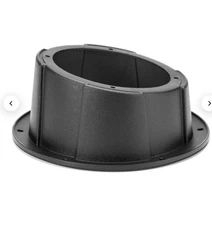 Kemi Moto Angled Speaker Enclosures Boxes Pods Mount 6.5" Black Plastic