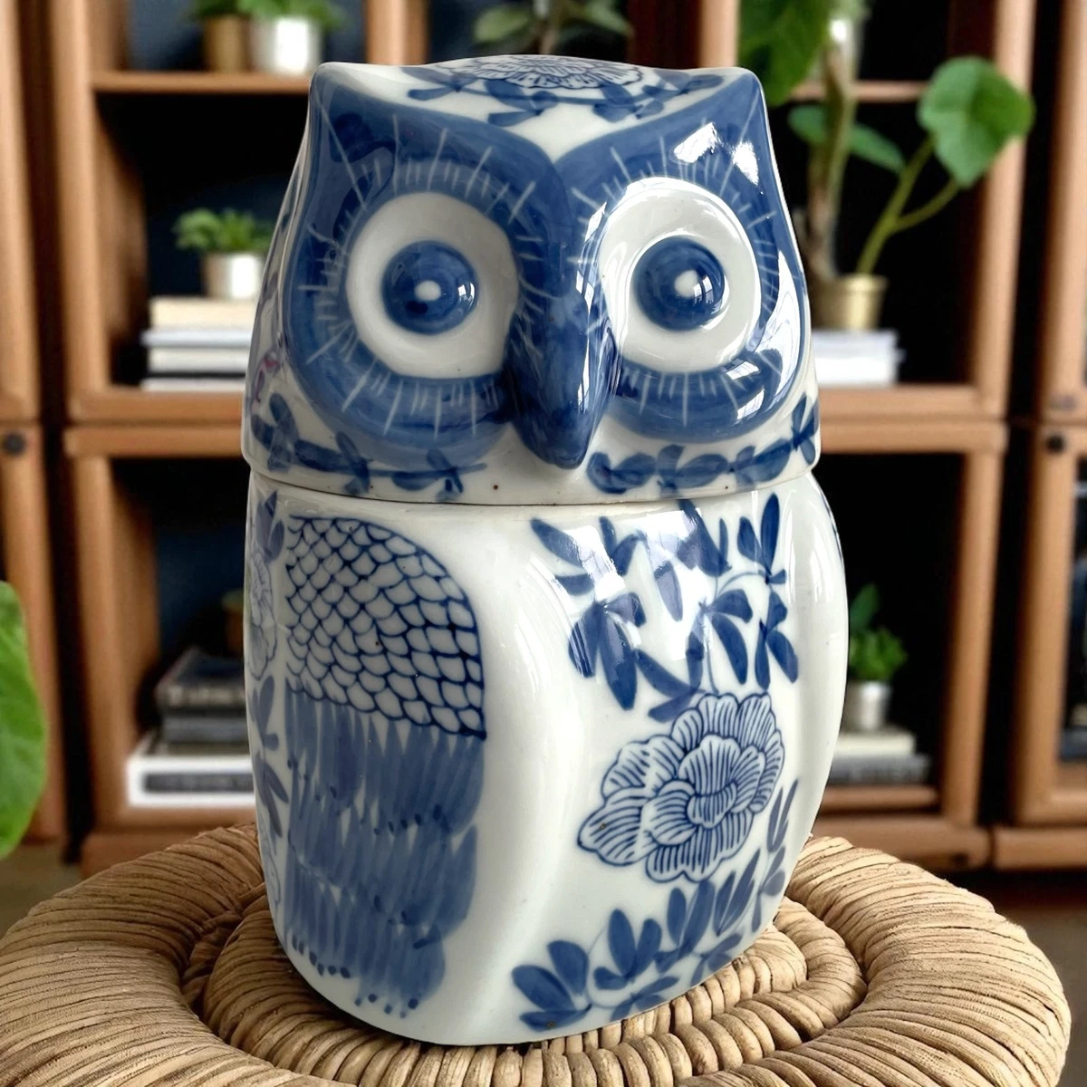 Vintage Blue Cookie Jar for sale | eBay
