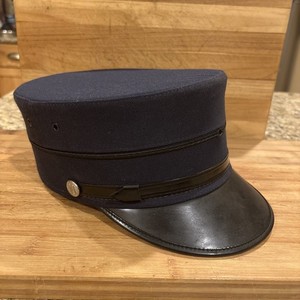 VTG MTA Transit Authority-“M”LOGO Blue Railroad Style Conductor Uniform Cap TA