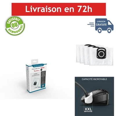 Rowenta Lot de 4 Sacs Hygiène+ pour Aspirateurs Traîneau - Photo 1/4
