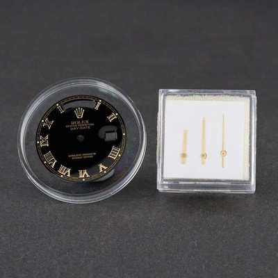 Rolex Day-Date, 18038/18238, Black Roman dial, T Swiss Made T + Hands set
