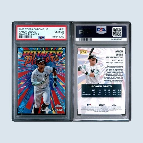 2025 Topps Chrome L/E - Power Players #PP1 Aaron Judge - PSA 10 YANKEES MVP
