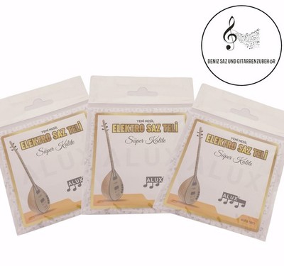 3x Elektro Saz Baglama Teli 0.20 Tel Elektro Saz Saiten Zubehör