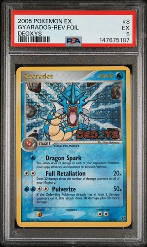 2005 Pokemon EX Deoxys 8 Gyarados Holo Reverse PSA 5 147675187