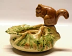 Vintage Weller Muskota Squirrel Bowl Woodcraft Art Pottery 1918-1933