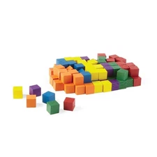 🧩 Hand2Mind Wooden Color Cubes Set of 100 – 1 Inch Math Manipulatives