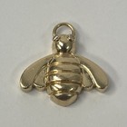 Vintage BOCK Solid 14K Yellow Gold Diamond Bee Pendant 3.7 Grams — photo 5