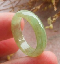 Video Certified Green Natural A Jadeite Jade Round Circle Ring NO. 7.75  418462