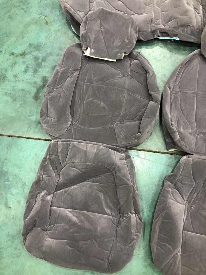 Nissan Máxima 1989-1994 Nuevo de Lote Antiguo Fabricante Original Cubiertas de Asiento Tela Gris *Raro Foto 3 de 4