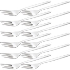 12er Set Kuchengabel Edelstahl Gastro-Gabel Dessertgabel 14 cm Partybesteck