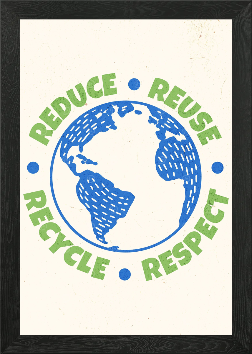 Recycle Reuse Renew Framed Wall Art Poster Canvas Print Picture | eBay UK