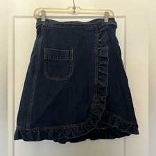 Vintage 90s Y2K Betsy Johnson USA Mini Wrap Ruffle Raver Grunge Skater Skirt 4
