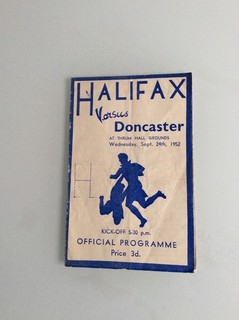 HALIFAX V DONCASTER 24.09.1952