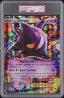 2014 POKEMON XY PHANTOM FORCES GENGAR-EX BOX-JUMBO #34 GENGAR EX PSA 8