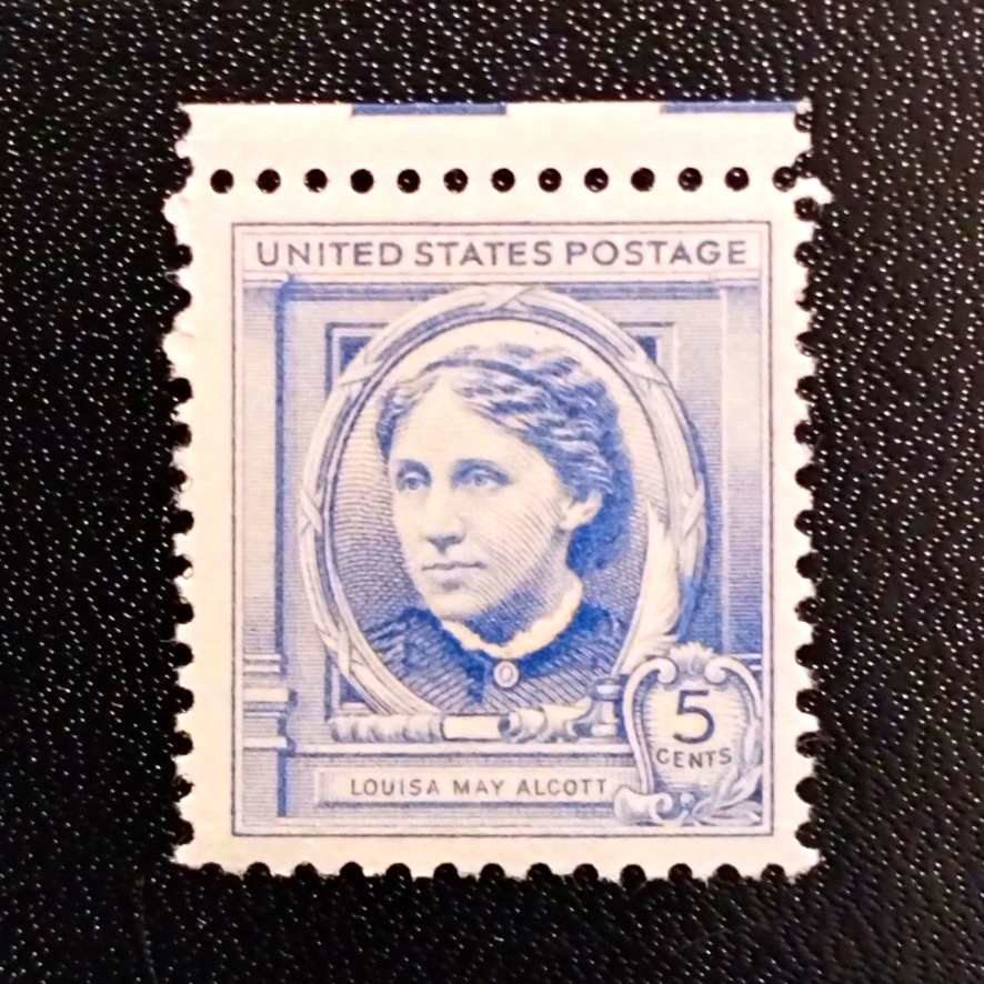 United States 5 Cents Blue Mint Never Hinged Postage Stamp Louisa May Alcott