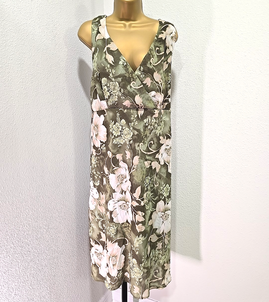 Faith Love Passion Womens Green Floral Dress Size 20 Goblin Forest Cottage  Core | eBay