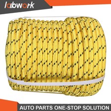 Labwork 1/2" 150' Double Braid Polyester Rope 6180Lbs Breaking Strength Yellow