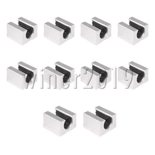 Linear Motion Open Slide Bearing Blocks 12mm Replacement for SBR12UU Pack of 10